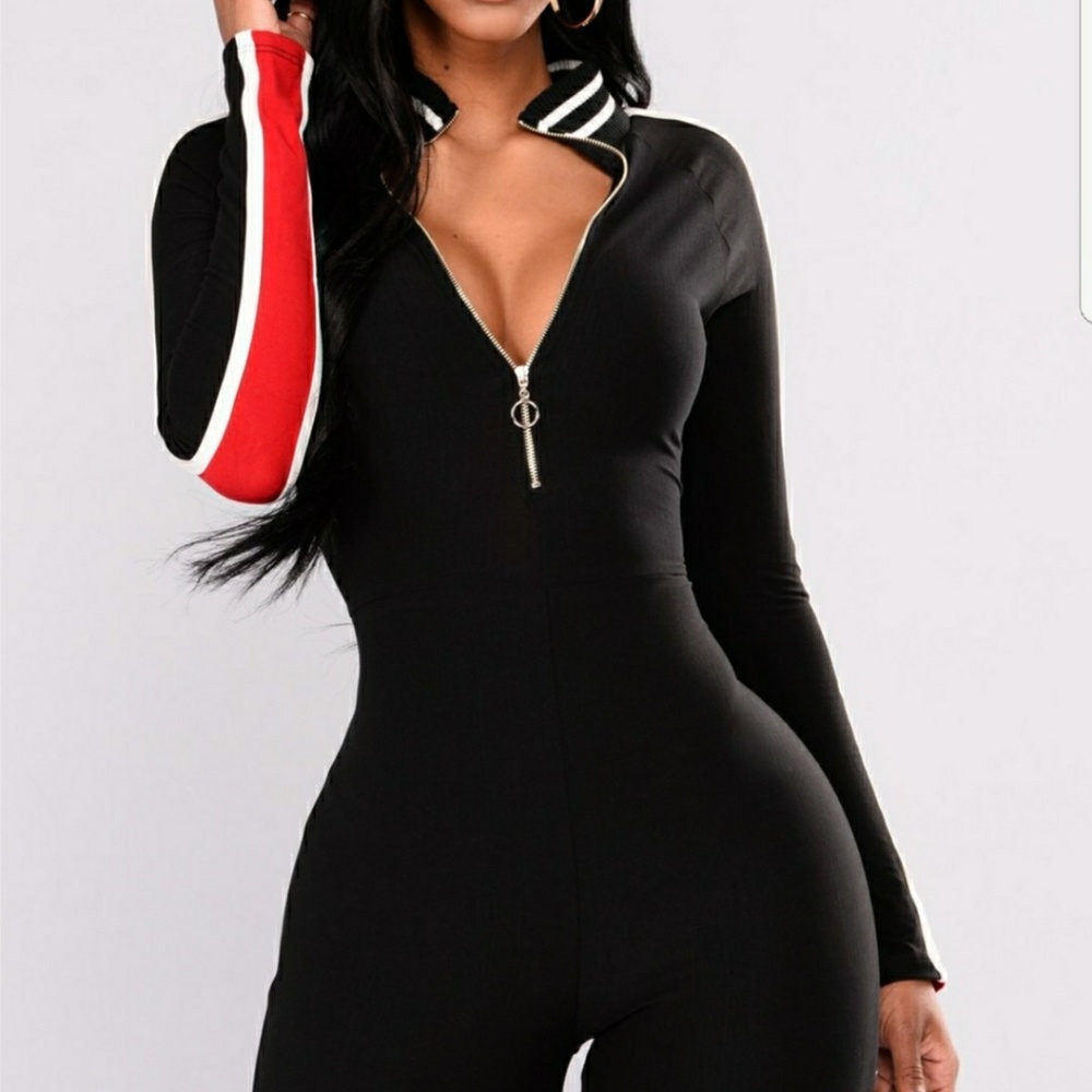 All zipped up jumpsuit